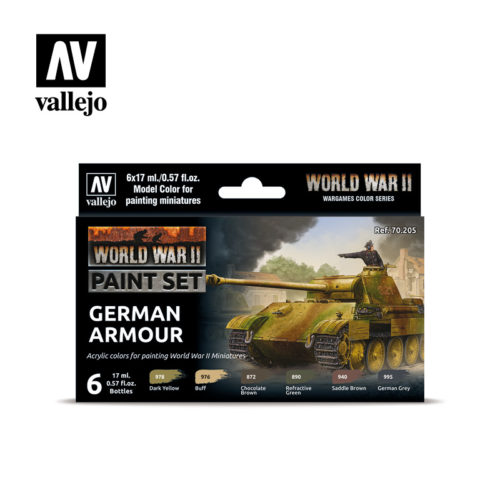 Vallejo German Armour WWII Paint Set (x6)