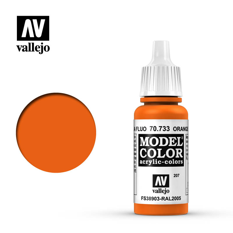 Vallejo Model Color 207 - Orange Flou.