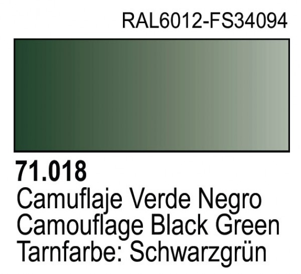 Vallejo Model Air 018 - Camouflage Black Green