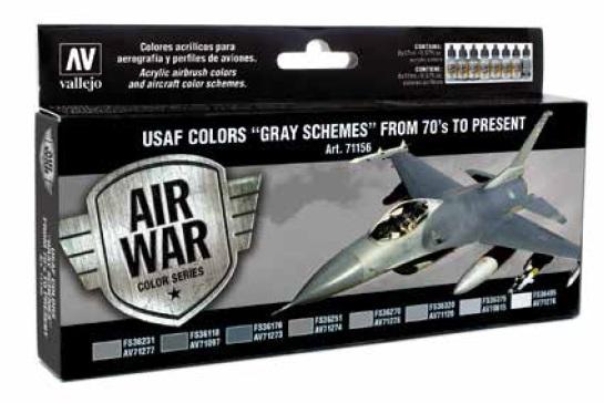 Vallejo Model Air - Paint Set (8), USAF Colors 