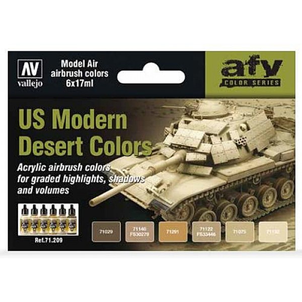 Vallejo Model Air - US Modern Desert Colors