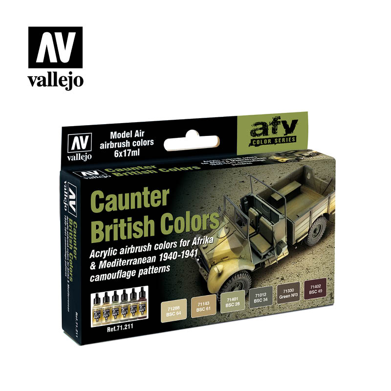 Vallejo Model Air - Caunter British Colors Paint Set