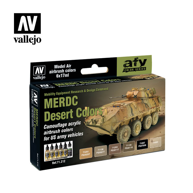 Vallejo Model Air - MERDC Desert Colors Paint Set