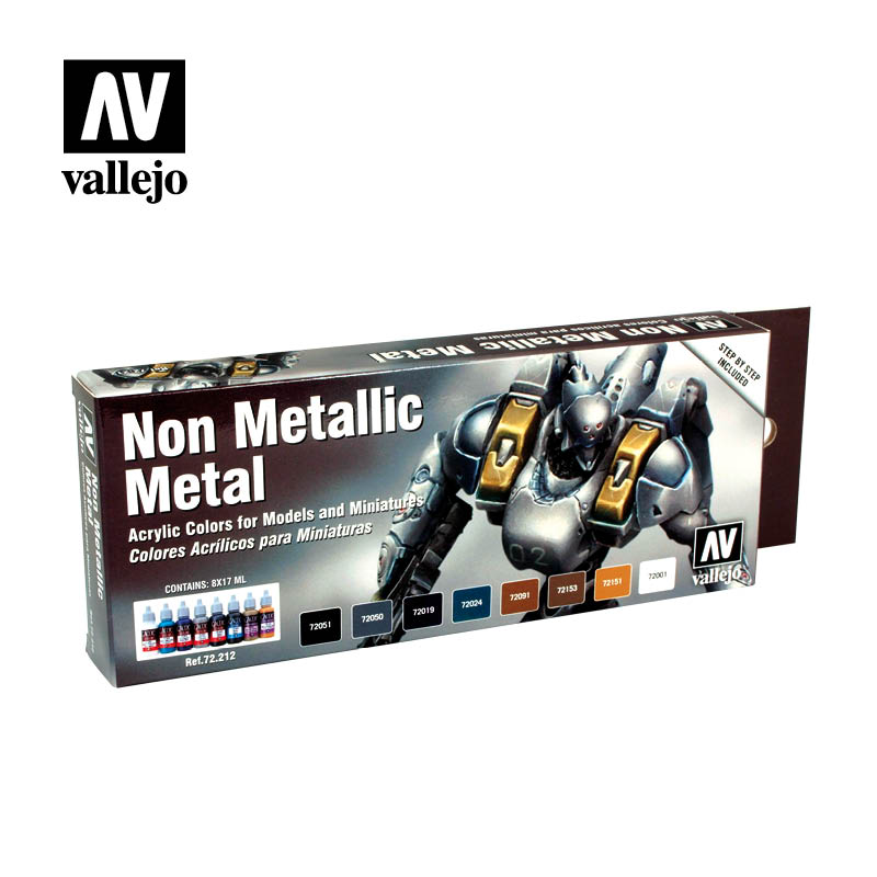 Vallejo Game Color - Non Metallic Metal (x8)