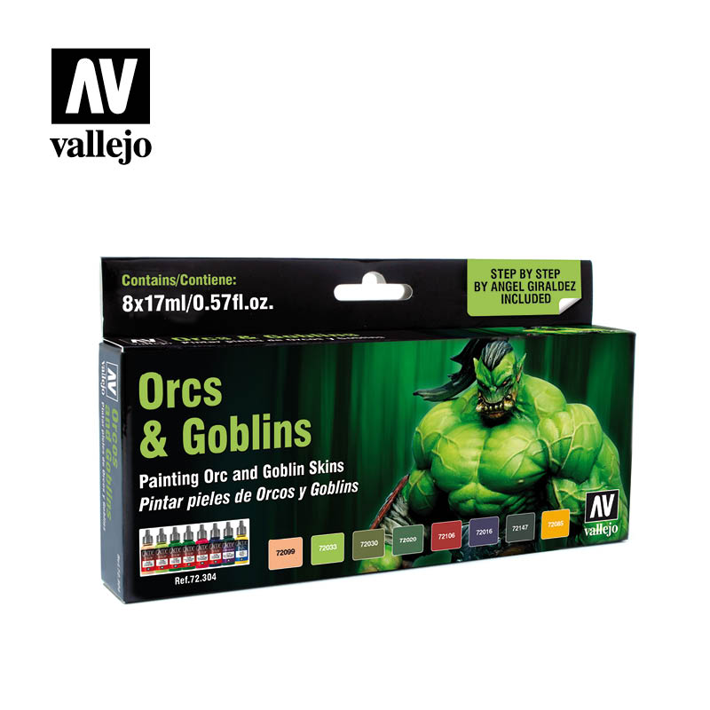Vallejo Game Color - Orcs & Goblins Paint Set