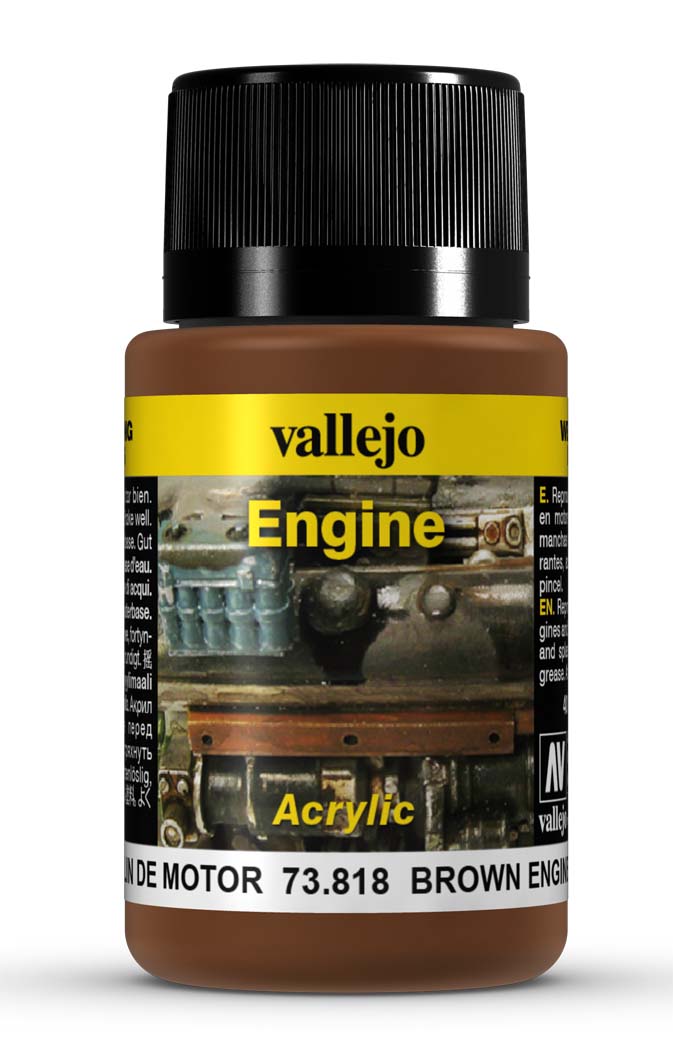 Vallejo Brown Engine Soot 40 ml