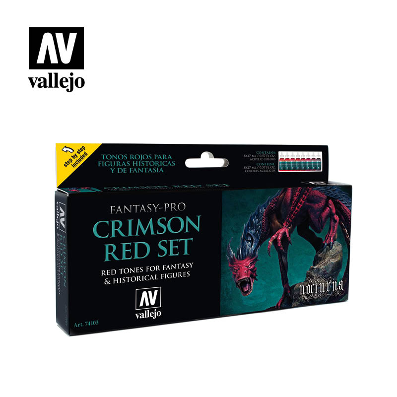 Vallejo Game Color - Crimson Red Paint Set