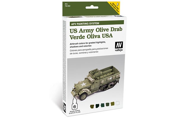 Vallejo Model Air - US ARMY OLIVE DRAB 6x8ml