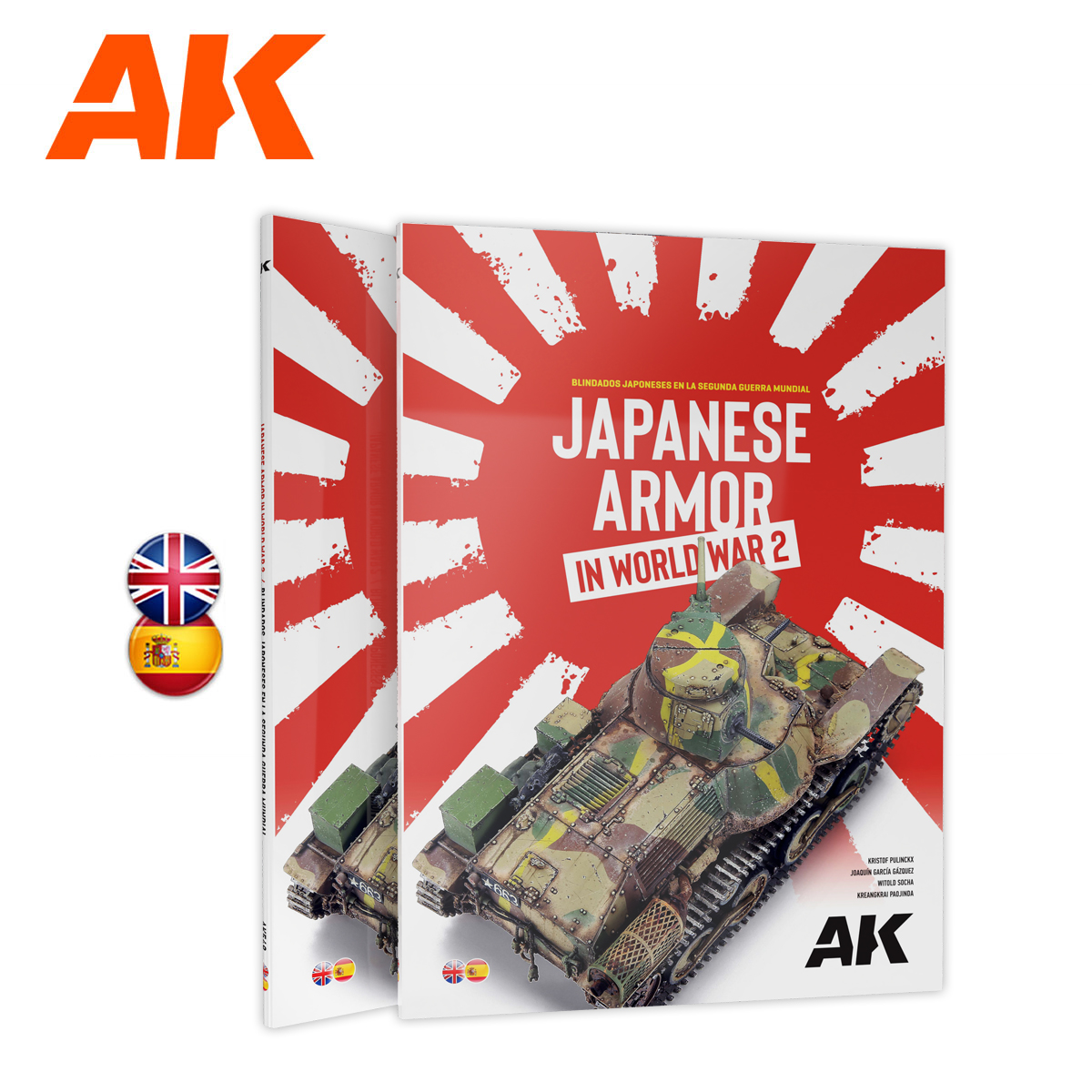 AK Interactive JAPANESE ARMOR in WWII - Bilingal
